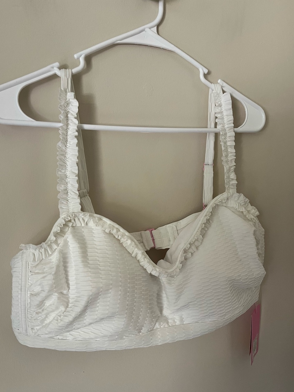 Stoney Clover Lane Target Women’s White Ruffle Bikini Top Size 2X NWT Coquette - Picture 2 of 7